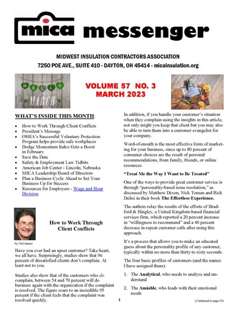 MICA Newsletter - March 2023 Cover